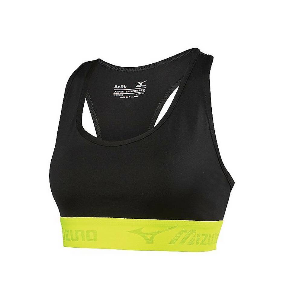 Sujetador Deportivo Mizuno Alpha Mujer Negras/Amarillo Comprar JEVI-63728